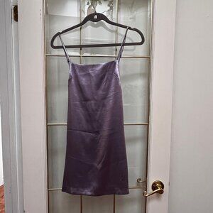 Cute lilac xs satin dress